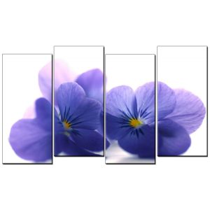 Tranh bộ nghệ thuật hoa Viola DH611A (kích thước 120x90cm)-0