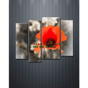 Tranh treo tường hoa Popy nghệ thuật DH812A (kích thước 90x70cm)-0