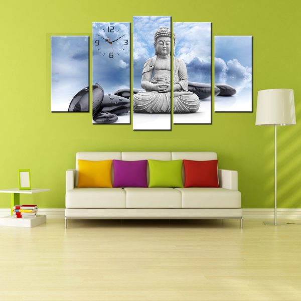 Tranh bộ 5 bứcĐức Phật DH2100A (kích thước 150x90cm)-58470